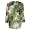 Women's Fashionable Casual Round Neck Three-Quarter Sleeve Printed T-Shirt Top