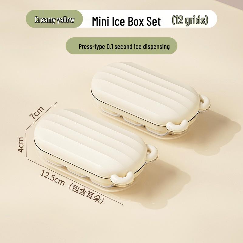 Cartoon Ice Cube Tray Mold for Baby Food with Lid - Food Grade Freezer Compartment for Homemade Frozen Treats