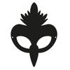 Masques à gratter - {MARQUE} - Oiseaux et Animaux - 6 pièces - Blanc