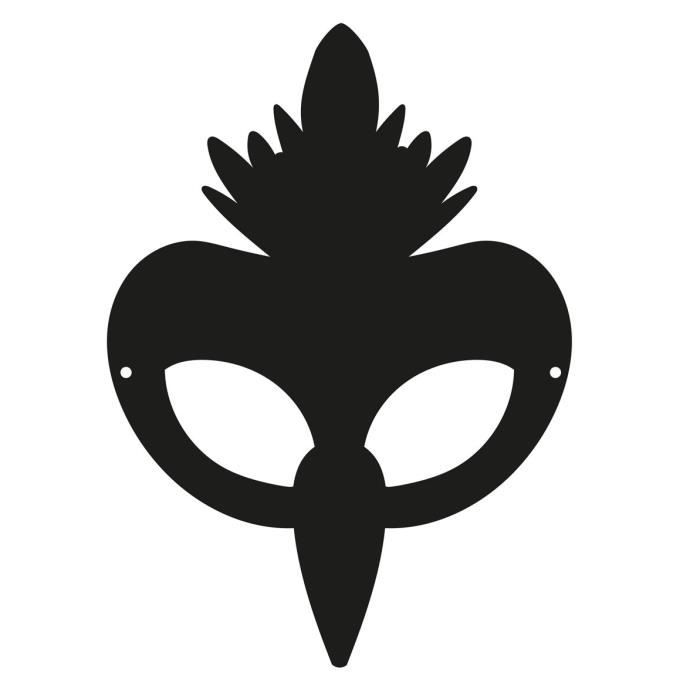 Masques à gratter - {MARQUE} - Oiseaux et Animaux - 6 pièces - Blanc