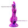Multicolor Silicone Alien Wolf King Anal Plug - Soft Dog Penis Shaped Female Masturbator