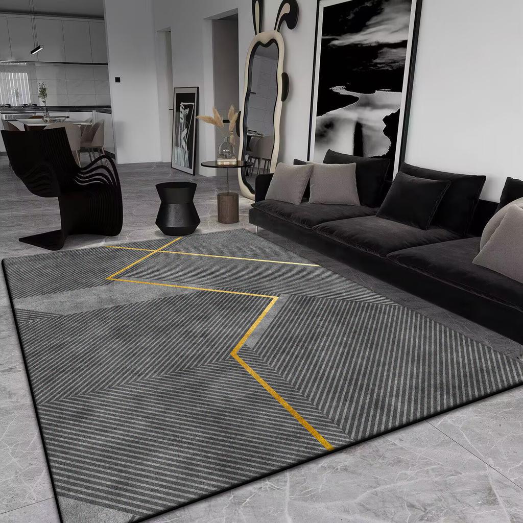 Modern Geometric Decorative Rug for Living Room Nordic Large Area Home Sofa Side Coffee Tables Mat Washable Bedroom Carpet 