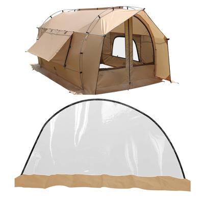 GOGlamping Tünel Bağımsız 1 veya 2 Kişilik İki Alüminyum Çubuk Örgülü Ön ve Arka Tek Yan Kapı Örgülü 3D Böcek UV Su Geçirmez Kurulumu Kolay