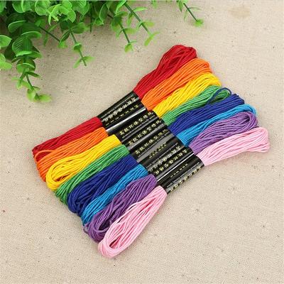Multicolor Cross Stitch Thread Cross Stitch Wiring Golden Embroidery Thread DIY Hand Sewing Knitting Embroidery Supplies