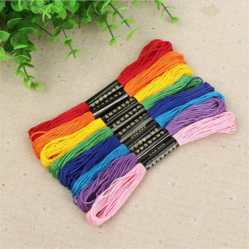 36/50/200pcs Cross Stitch Threads Multicolor Embroidery Thread Cross Stitch Home Sewing Craft Thread DIY Tool Make Bracelets NEW