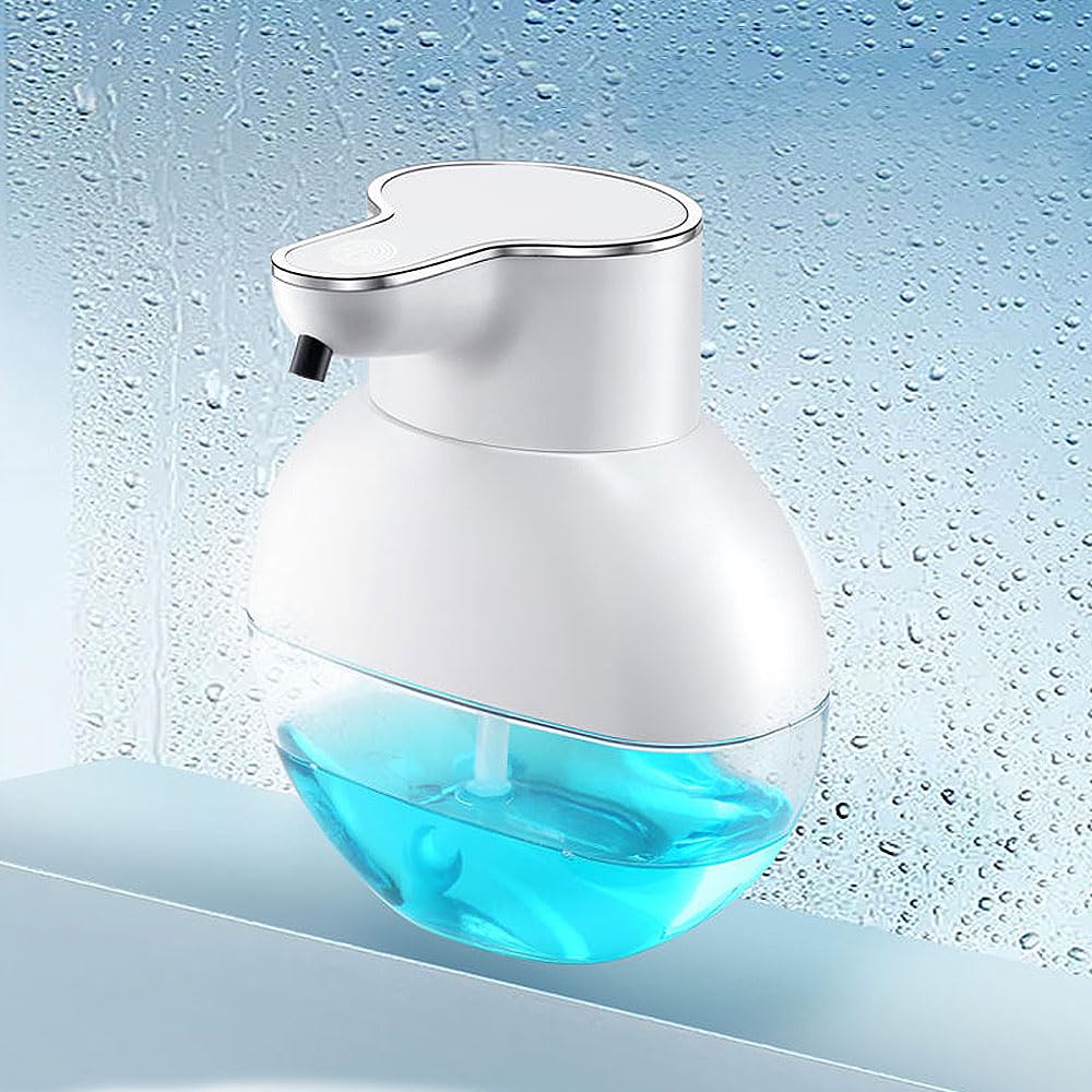 M8 Automatic Sensor Soap Dispenser, Smart Foam Cleaner, Wall-Mounted Soap Dispenser, Foam Cleaner, Gift Idea (White Material Model [Foam])