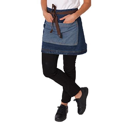 Dennys Washed Denim Contrast Waist Apron