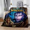 Game World of Warcraft Printed Blanket Kids Warm Flannel Soft and Comfortable Blankets Home travel blanket birthday gift