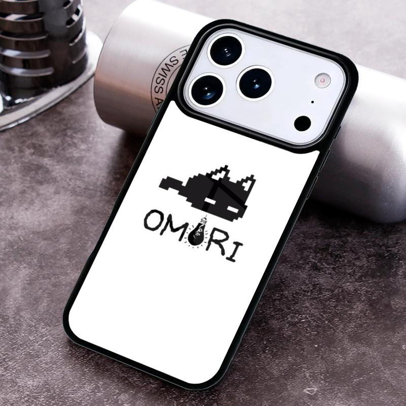 Omori Mewo Cat fanart Phone Case for iPhone 17 16 15 Pro Max Air 14 13 12 11 Plus Shockproof Capa Cover