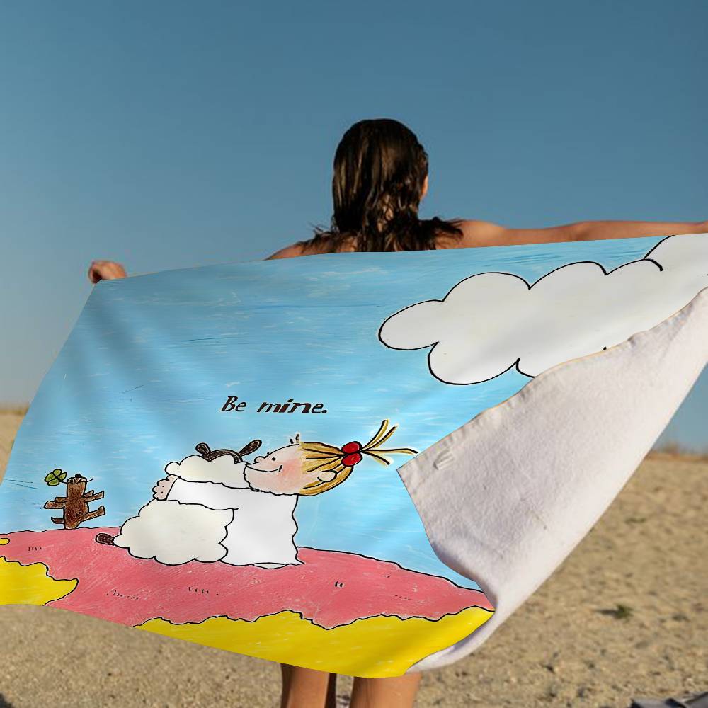 C-Coco-chan Anime Big Microfiber Beach Towels Quick Dry Towel Sand Beach Towels Pool Towel For Travel Swim Pool Yoga