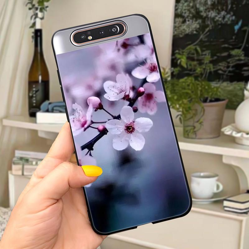 Case For Samsung A80 Case Soft Silicone Cartoon Back Cover For Samsung Galaxy A80 GalaxyA80 A 80 A805 Fundas shell Black coque