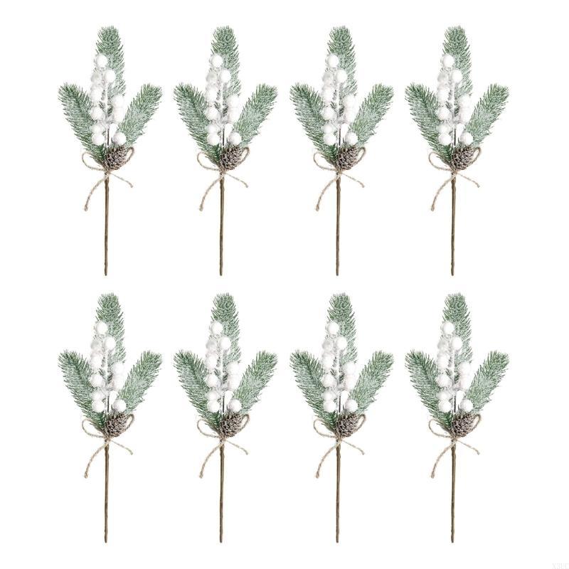 

Small Christmas Tree Festive Tabletop Decoration with Natural Pine Cones and Decorations Ornament X3UC