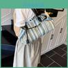 Large Capacity Grass Weaving Handbag With Inner Pocket For Beach Days