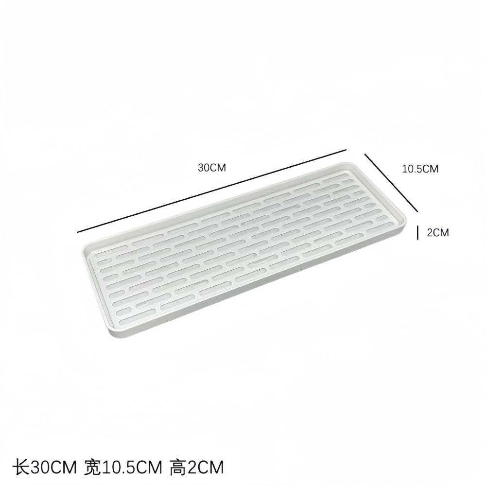 Portable Plastic Drain Tea Tray Detachable Tableware Storage Cutlery Holder Double-layer Serving Plate Kitchen