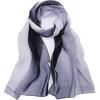 Dww Women's Soft Gradient Scarf 175 * 75cm - (Black) - Lightweight women's scarf, soft and light shawl, elegant fashion scarf, gift