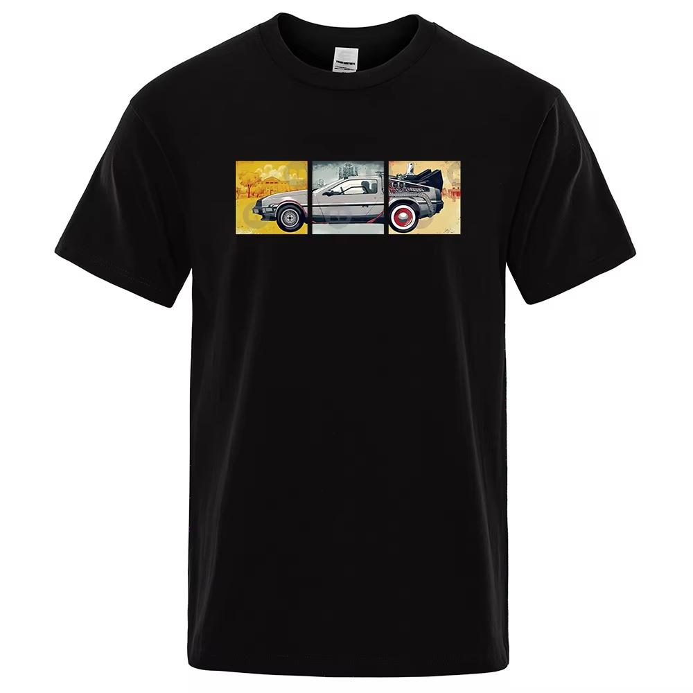 

2026Summer Fashion Unisex Tshirt Unisex Classic Movie Series Back To The Future Graphic Tshirts Summer Oversized Shortsleev Tee 2XL
