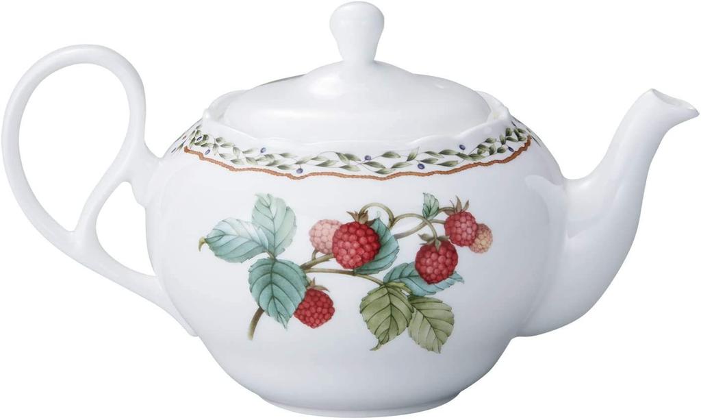Noritake Orchard Garden Teapot (with strainer), 600cc, Microwave-Safe, Bone China, T978634911