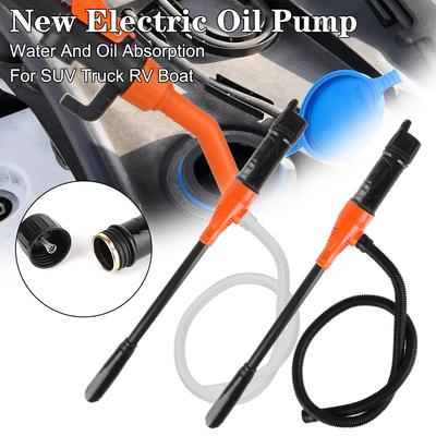 Car Gas Oil Pump Electric Automatic Fuel Tank Tools For SUV Truck RV Boat Water And Oil Absorption Vacuum Pumps Portable Sucking Pipe