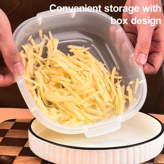 Vegetable Chopper Manual Potato Grater Multi-Functional Cheese Carrot Shredder with Storage Box for Home Kitchen