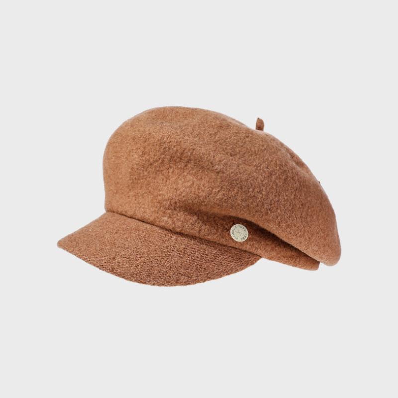 Wool Octagonal Cap Autumn Winter Women's Beret Painter's Cap