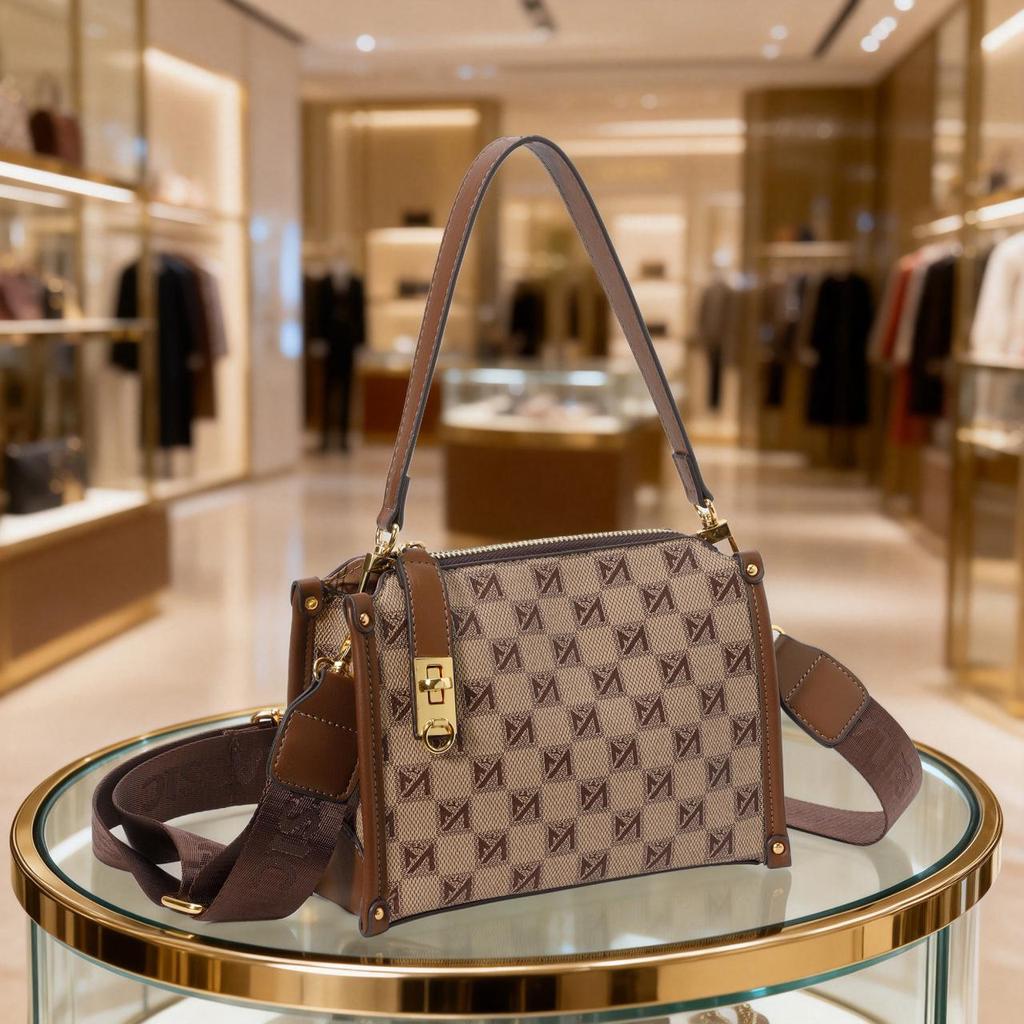 Borsa a Spalla e Crossbody da Donna Monogramma Retrò 2026 - Moda Europea e Americana