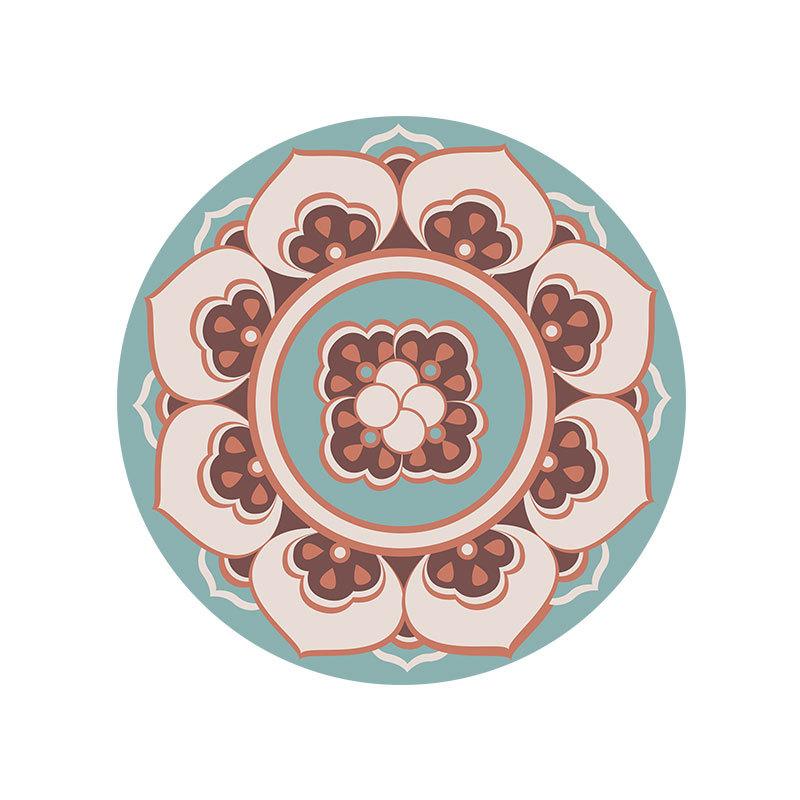 Stechapfel-Blumenmuster PU Platzset 4er-Set, Rutschfeste hitzeisolierte Tischsets für Esstisch, Leicht zu reinigen