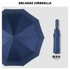 10 bone vinyl automatic large umbrella color scheme handle triple fold men's umbrella