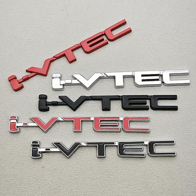 3D Metal i-IVTEC Logo Emblem Badge Decals Car Sticker For City Cb400 i-VTEC Vfr800 Civic Accord Odyssey Spirior CRV SUV