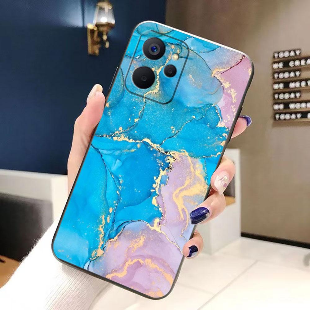 Watercolor Painting Marble Phone Case For Realme C75 C71 C65 C63 C55 C53 C35 C33 C30 C21 C11 7 6 5 GT NEO 2 NARZO 50 X50 Case