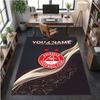 Crystal Velvet Rug Aberdeen FC Print Custom Name Text Floor Mat Home Decor