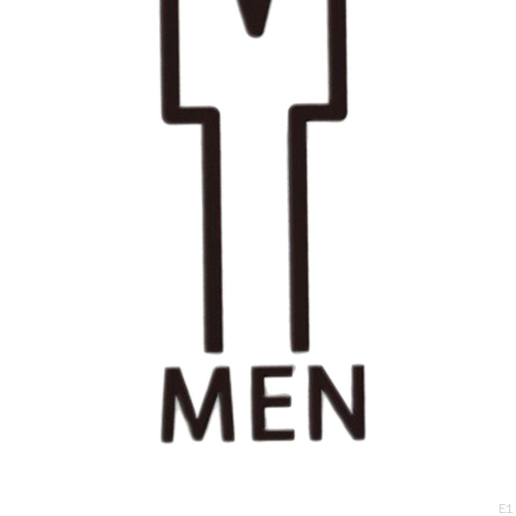 Acrylic Bathroom Door Accessories Restroom Washroom Toilet Symbol Signage Identification Sign for
