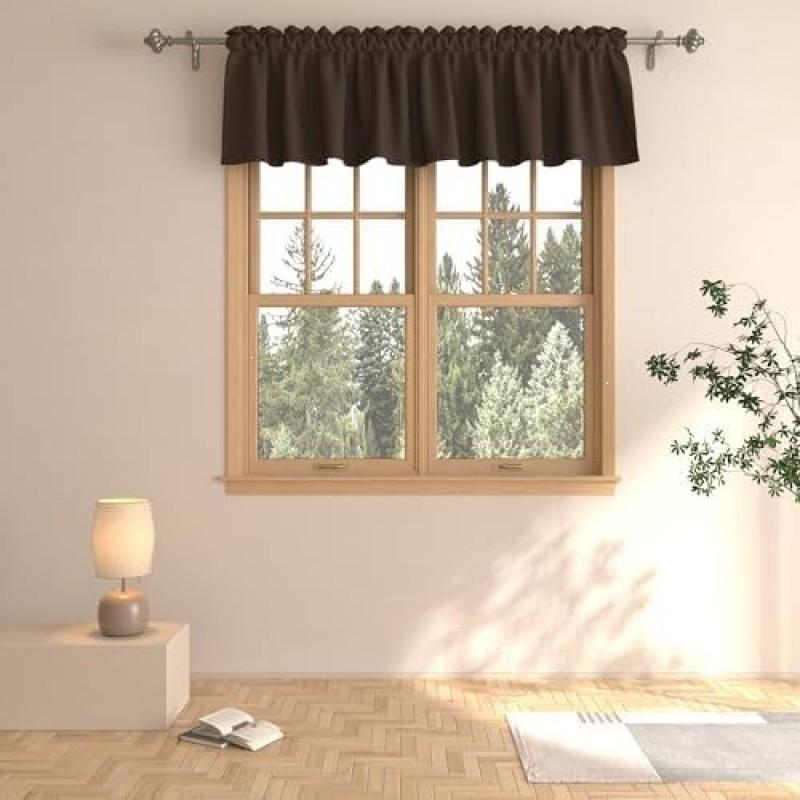 3-Layer Woven Sheer Curtain Panel Kitchen Bathroom Cafe - Light Filtering Striped Design Multiple Colors Sizes