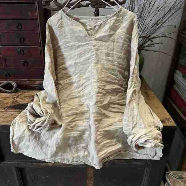 Johnature Damen Casual Weiße T-Shirts Langarm O-Ausschnitt T-Shirts Frühling Lose Hochwertige Damen T-Shirts