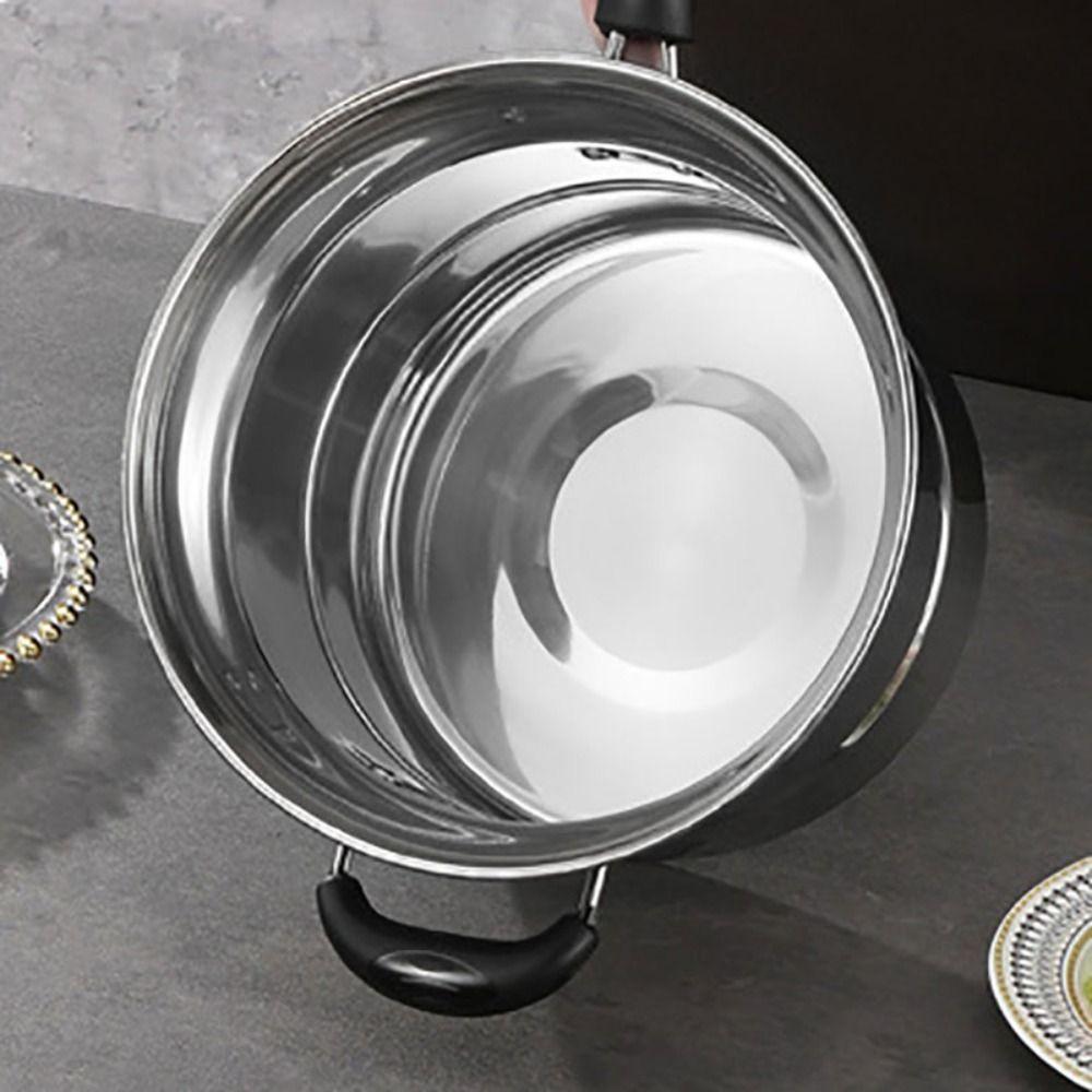 with Frying Basket and Steamer Pasta Pot Visible Lid Stockpot Multifunctional Deep Fryer Pot  Soup