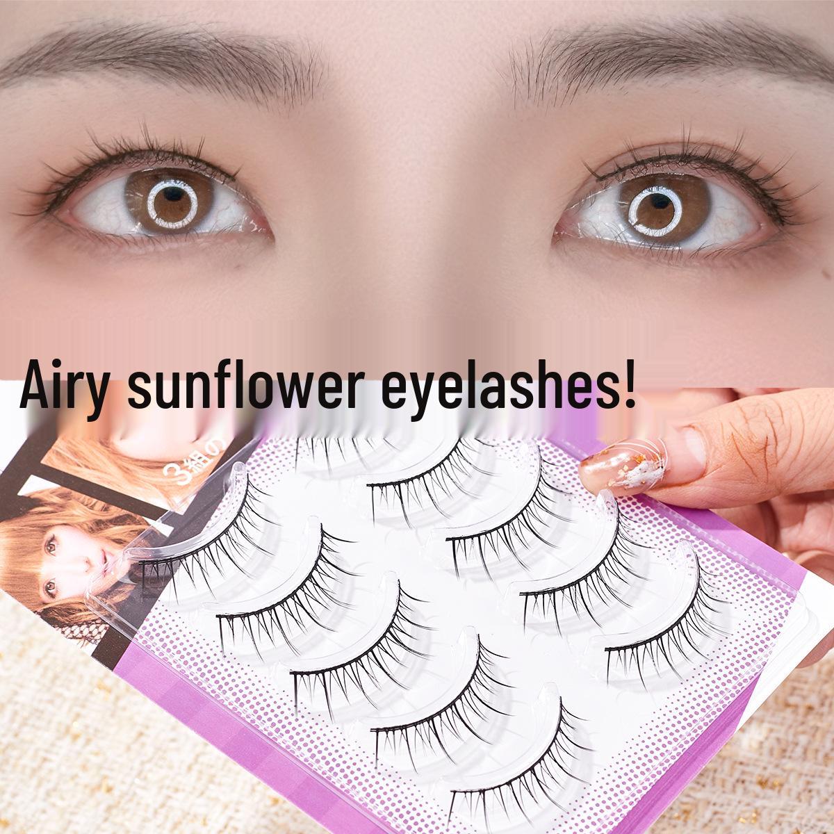

Cartoon Eye Little Devil False Eyelashes: Fairy Hair, Natural Look, Dense Curl, Hard Stem, Double Eyelid Support