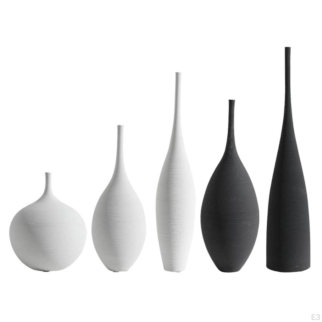 Ceramic Flower Vases, Bud Decorative Vase, Home Decor Centerpieces, Vases for Shelf, Mantle