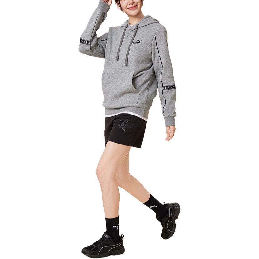 Puma ESS Sweatshirts Unisex Gray Hooded Thickened Regular 691088-03