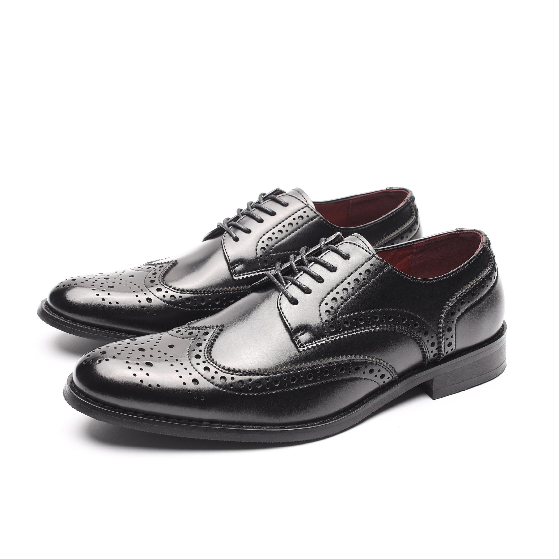 Men`s Leather Shoes in Plus Size