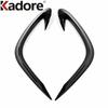 Front Fog Light Lamp Eyebrow Cover Trim For Toyota Highlander Hybrid - 2024 Black Car Foglight Eyelid Strip Accessories