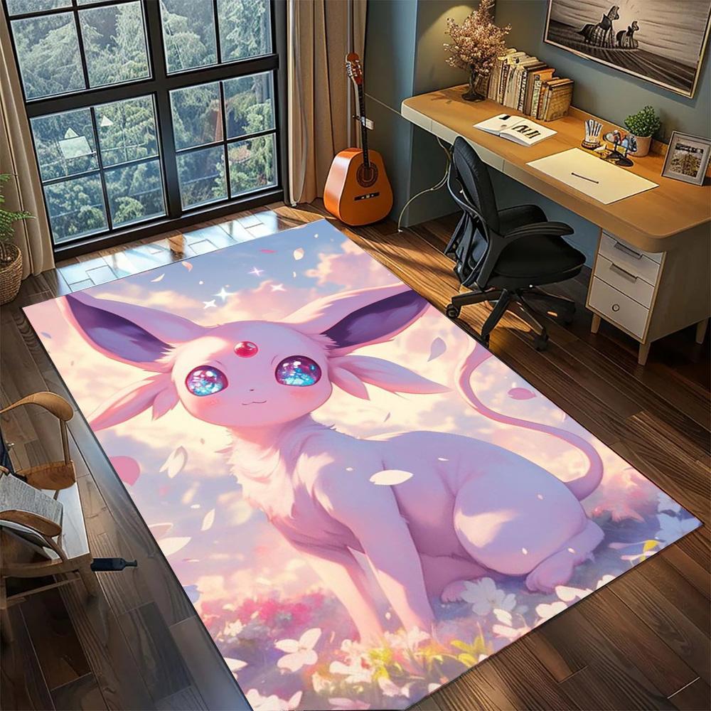 Sylveon Rug Fashion Home Decor, Non Slip Washable Large Area Floor Mat Carpet Gamer Bedroom.-TING