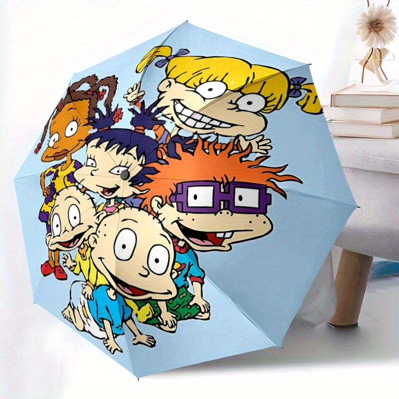 1pc Rugrats Automatic Opening/closing Umbrella, Foldable Sunshade, Perfect Gift for Friends, Durable Handle Y250812076
