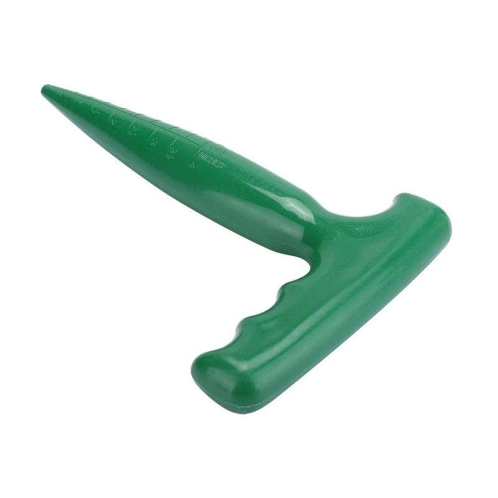 

Durable Plant Dibber Green Loosen Soil Garden Hole Puncher Outdoor Tools Adjustable Plant Sow Dibber Hole Punch зелений