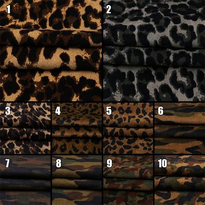 100*150cm Leopard Pattern Velvet Fabric Soft Corduroy Fabric For Diy Sewing Pants Dress Kids Clothing Curtain Bag Garment Crafts