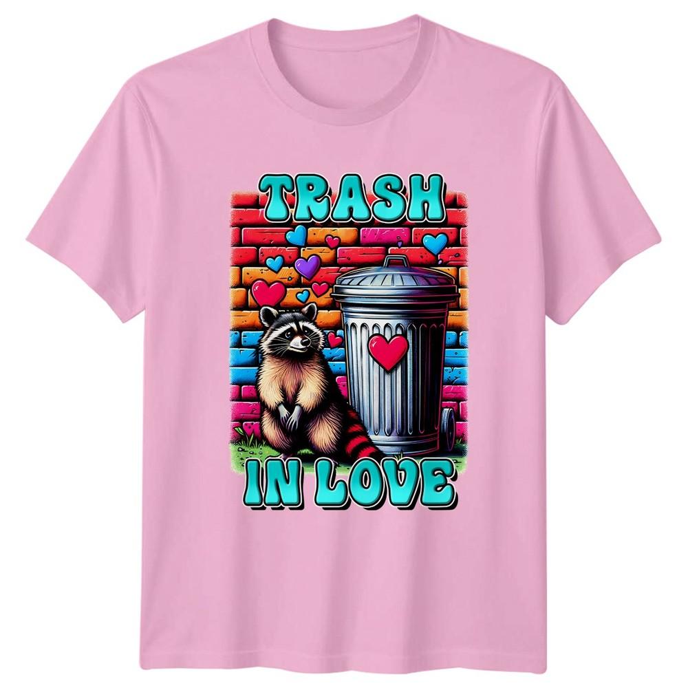 Trash In Love TShirt Raccoon Love Animal Valentines Day Gift For Him And Her