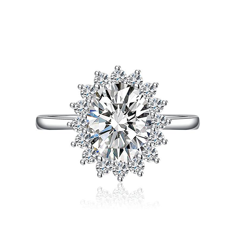 BELLA BOX Bagues d'ouverture redimensionnables pour femmes, en Zircon, fête de fiançailles, bijoux fins, cadeau