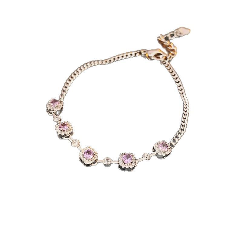 Vintage Geometric Zircon Bracelet - Elegant, Versatile Bangle for Women