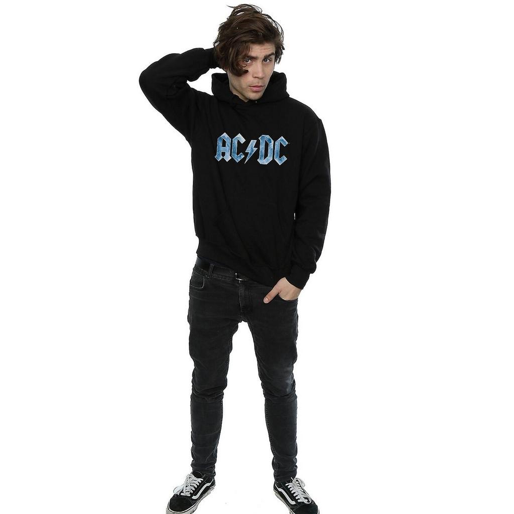 AC/DC Mens Ice Logo Cotton Hoodie