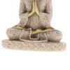 Die Sandstein-Meditations-Buddha-Statue-Skulptur, handgeschnitzte Figur