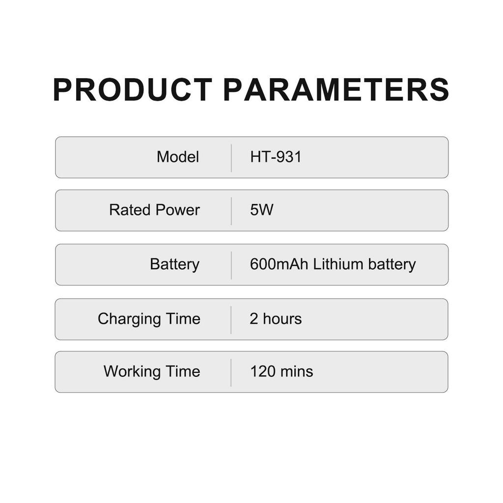 Hatteker Elektrorasierer für Männer Wiederaufladbarer Rasierer & Glatzenkopf Präzisionstrimmer Kabelloser Bartschneider