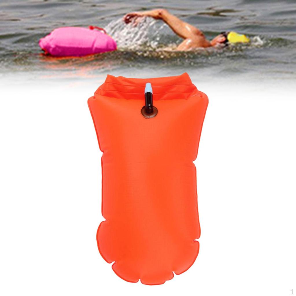 Swim Buoy Float Inflatable PVC Highly Visible for Snorkelers Surfers Boaters